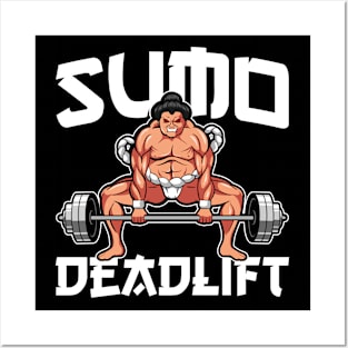 Sumo Wrestler Kanji Deadlift Weightlifting Otaku Posters and Art